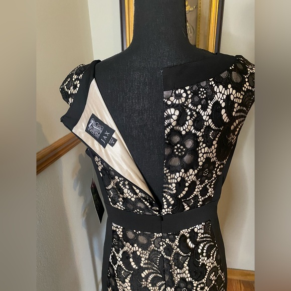 JAX black lace and nude dress, size 6 - Picture 6 of 6